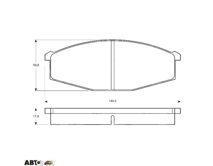 Гальмівні колодки TRW GDB251, ціна: 2 150 грн.