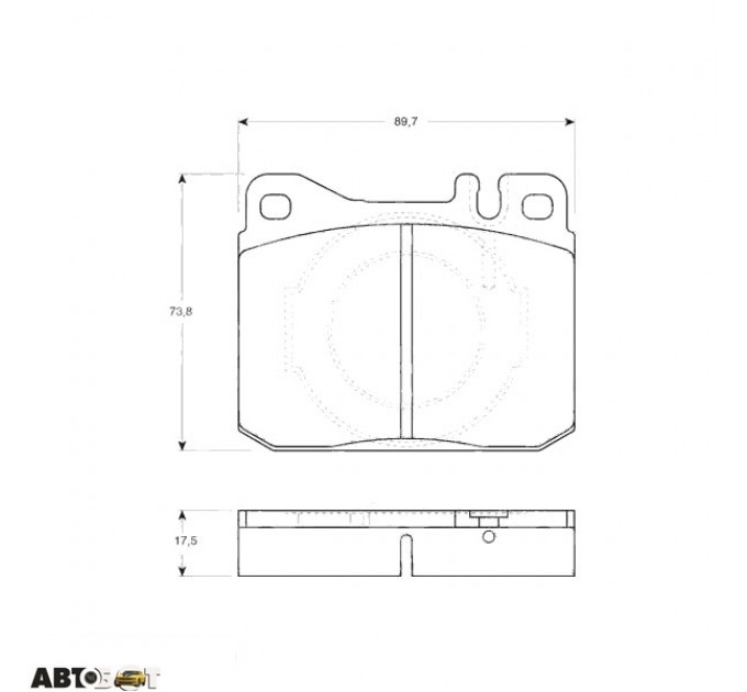 Тормозные колодки TRW GDB264, цена: 931 грн.