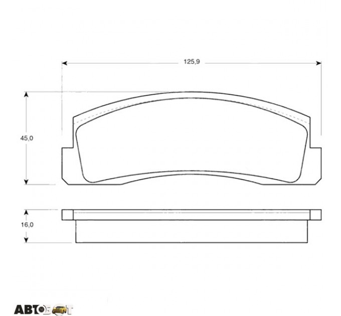 Тормозные колодки TRW GDB265M, цена: 890 грн.