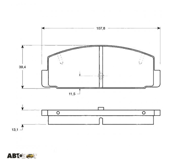 Тормозные колодки TRW GDB3088, цена: 1 101 грн.