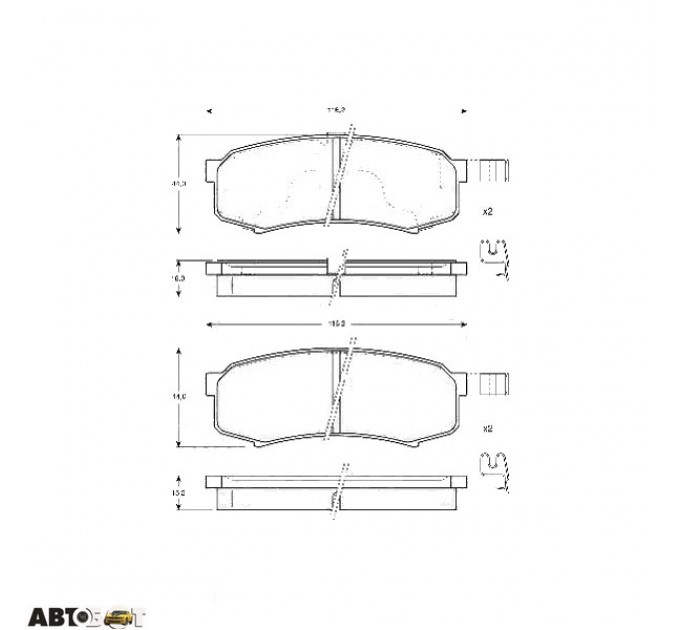 Тормозные колодки TRW GDB3110, цена: 1 270 грн.