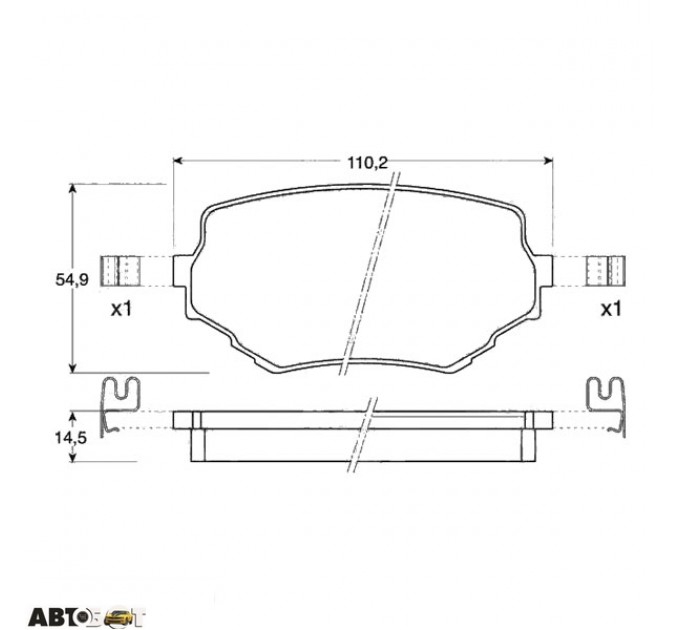 Тормозные колодки TRW GDB3132, цена: 1 568 грн.