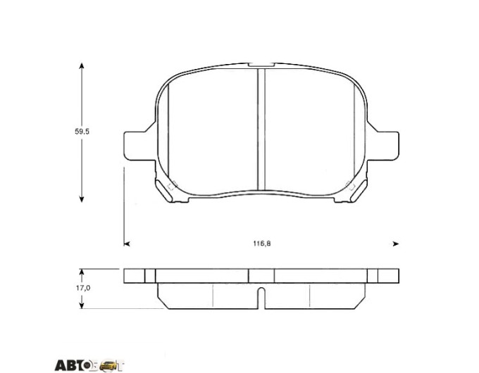 Тормозные колодки TRW GDB3152, цена: 2 781 грн.