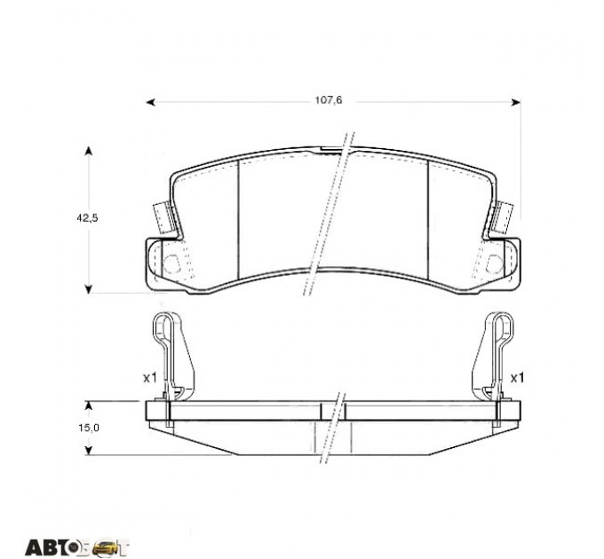 Тормозные колодки TRW GDB3164, цена: 1 084 грн.