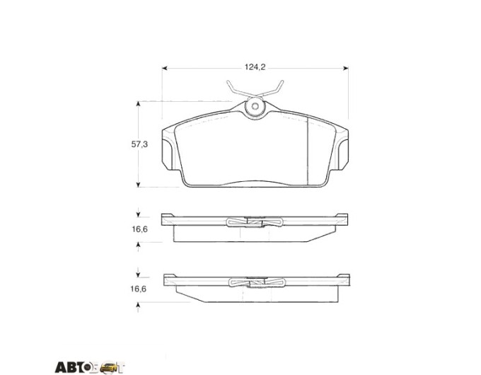 Гальмівні колодки TRW GDB3168, ціна: 2 236 грн.