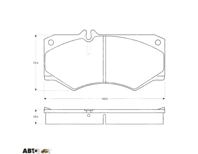 Тормозные колодки TRW GDB317, цена: 2 324 грн.