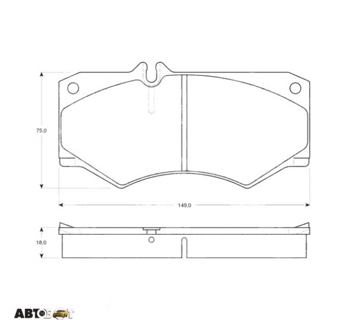 Тормозные колодки TRW GDB317, цена: 1 266 грн.