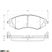 Гальмівні колодки TRW GDB3171