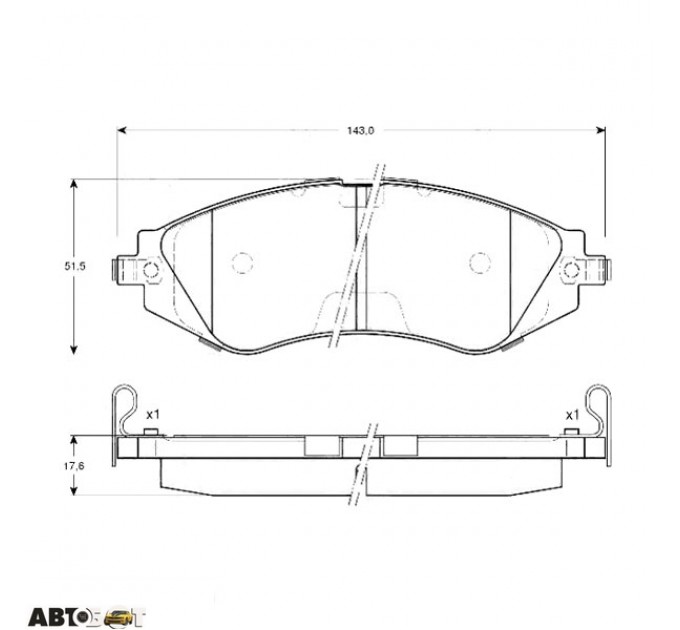 Тормозные колодки TRW GDB3171, цена: 1 091 грн.