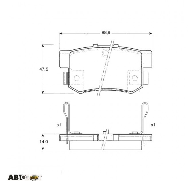 Гальмівні колодки TRW GDB3175, ціна: 1 201 грн.