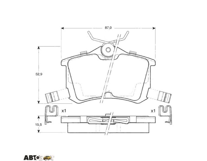Тормозные колодки TRW GDB3190, цена: 2 280 грн.