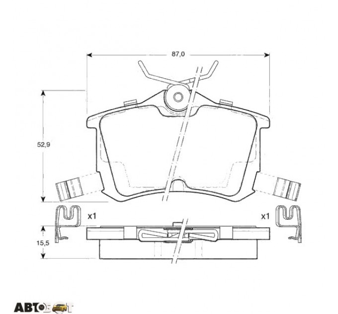 Тормозные колодки TRW GDB3190, цена: 1 242 грн.