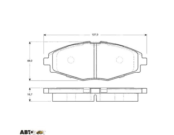 Гальмівні колодки TRW GDB3195, ціна: 1 622 грн.