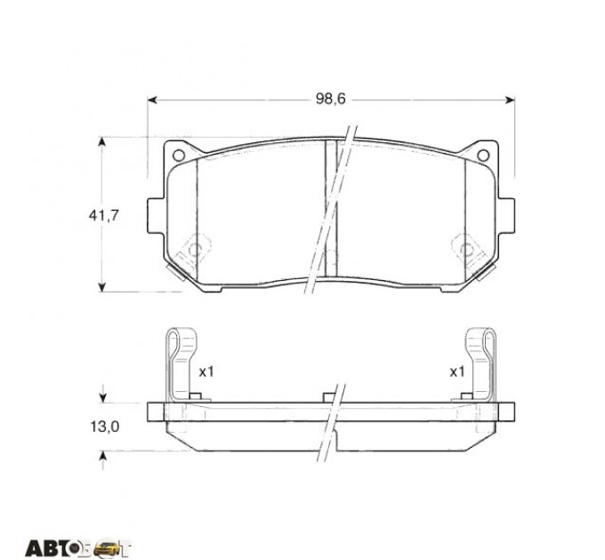 Тормозные колодки TRW GDB3203, цена: 1 234 грн.