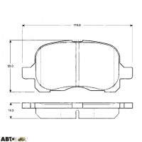 Тормозные колодки TRW GDB3204