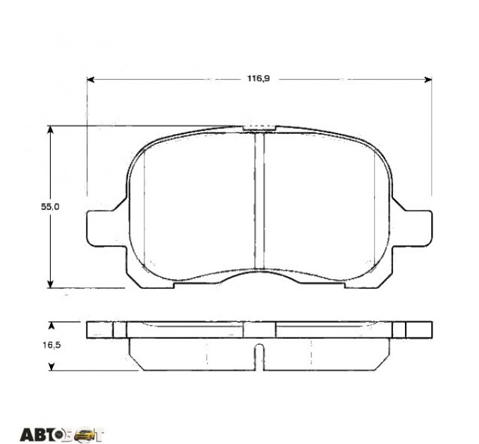 Тормозные колодки TRW GDB3204, цена: 1 191 грн.