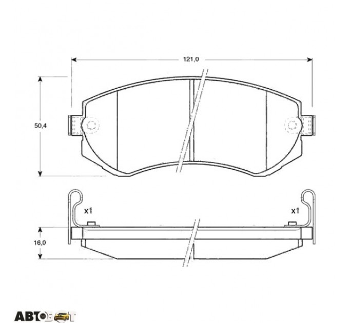 Тормозные колодки TRW GDB3208, цена: 1 518 грн.