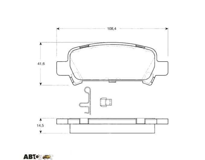 Тормозные колодки TRW GDB3223, цена: 2 179 грн.