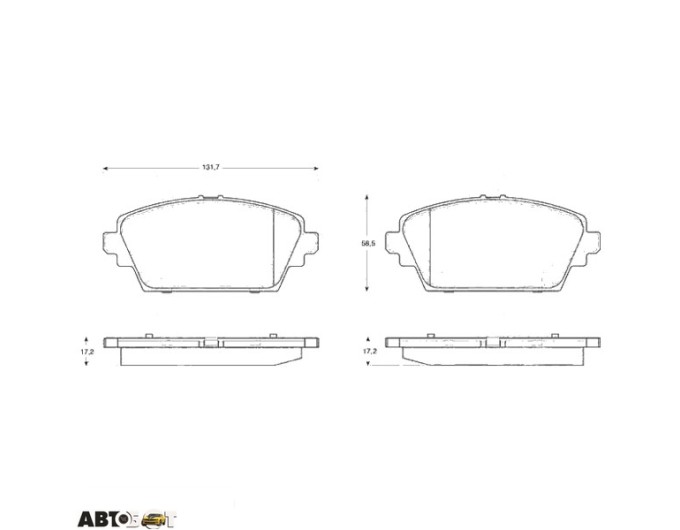 Тормозные колодки TRW GDB3227, цена: 2 860 грн.