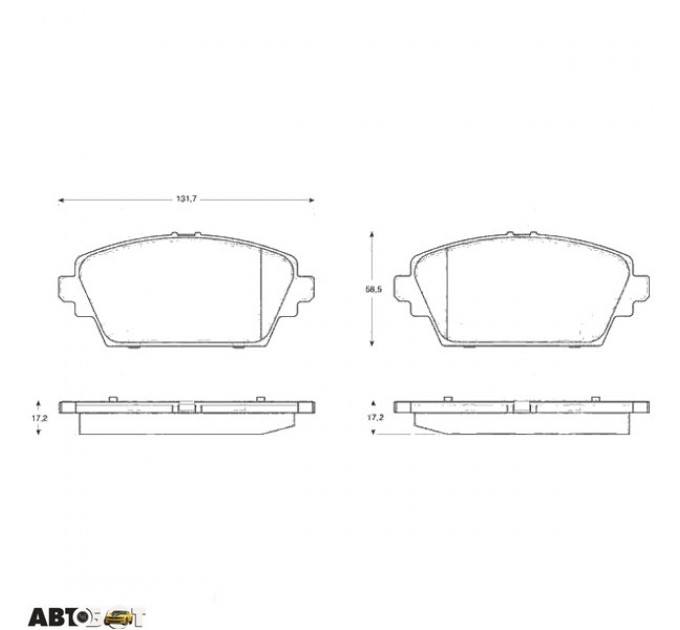 Тормозные колодки TRW GDB3227, цена: 1 557 грн.