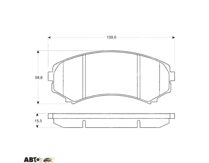 Гальмівні колодки TRW GDB3246, ціна: 2 329 грн.