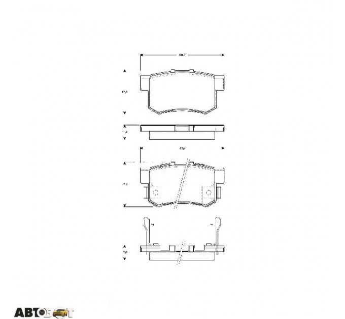 Тормозные колодки TRW GDB3269, цена: 1 717 грн.