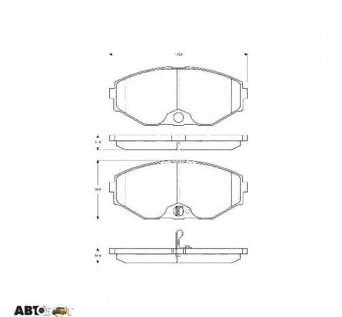 Тормозные колодки TRW GDB3273, цена: 1 604 грн.