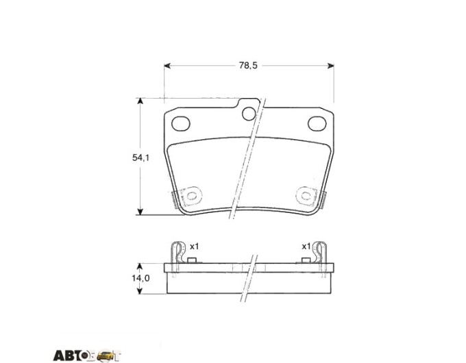 Тормозные колодки TRW GDB3279, цена: 2 450 грн.