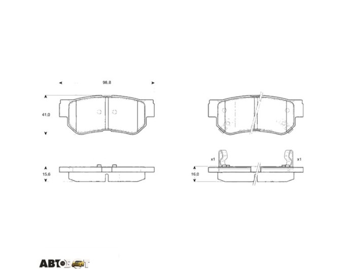 Тормозные колодки TRW GDB3284, цена: 2 717 грн.
