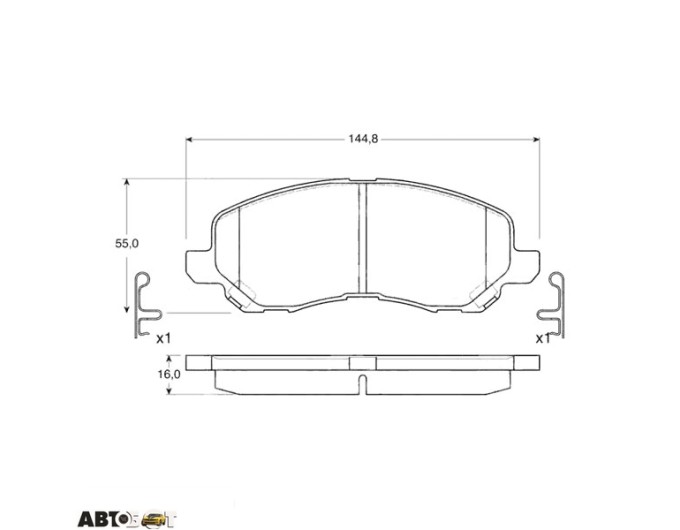 Гальмівні колодки TRW GDB3287, ціна: 2 605 грн.