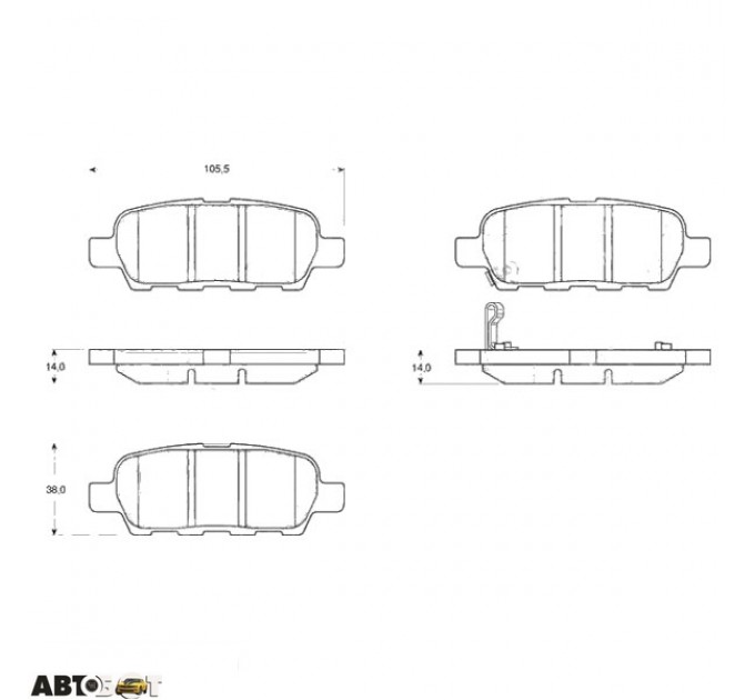 Тормозные колодки TRW GDB3294, цена: 1 031 грн.