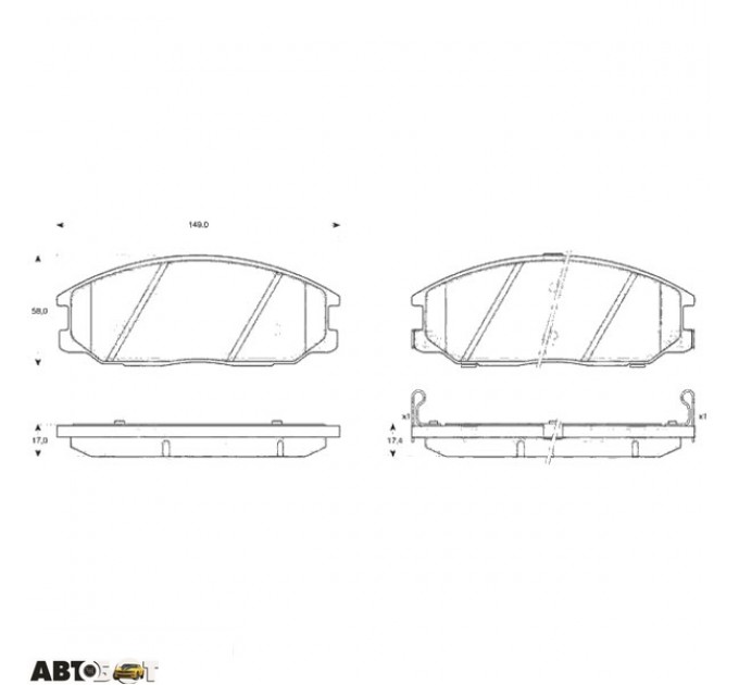 Тормозные колодки TRW GDB3297, цена: 1 536 грн.