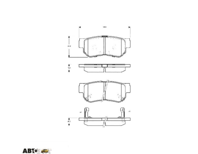 Тормозные колодки TRW GDB3298, цена: 2 944 грн.