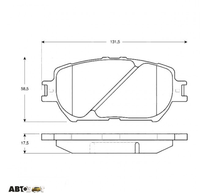 Тормозные колодки TRW GDB3314, цена: 1 542 грн.