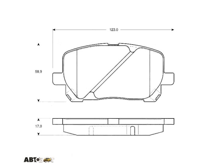 Тормозные колодки TRW GDB3315, цена: 3 078 грн.
