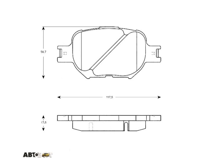 Тормозные колодки TRW GDB3316, цена: 2 873 грн.