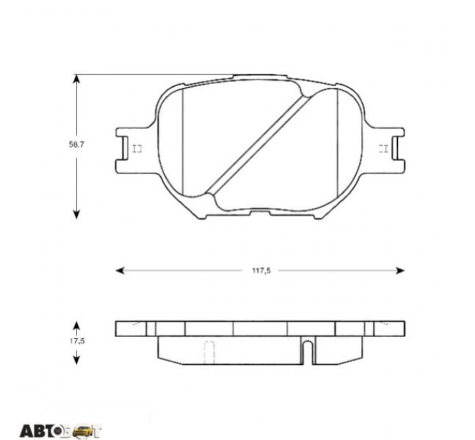 Тормозные колодки TRW GDB3316, цена: 1 564 грн.