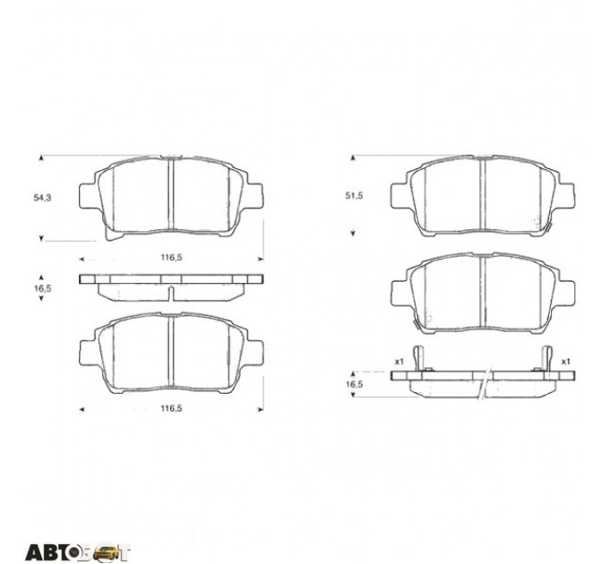 Тормозные колодки TRW GDB3317, цена: 1 072 грн.