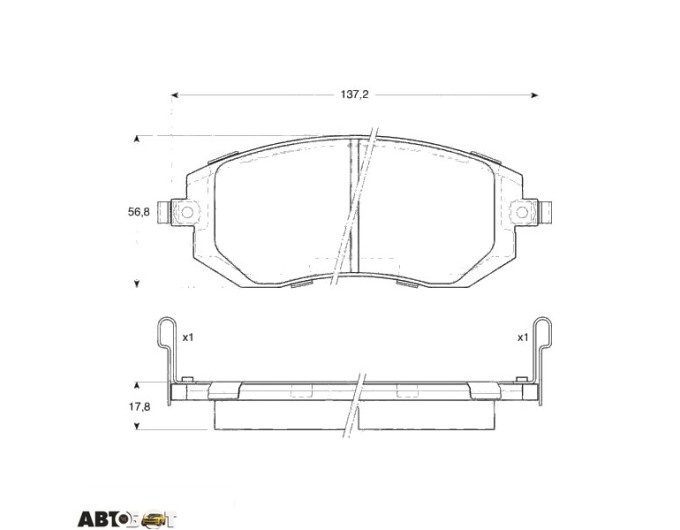 Тормозные колодки TRW GDB3328, цена: 3 524 грн.