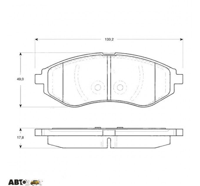 Тормозные колодки TRW GDB3330, цена: 1 332 грн.