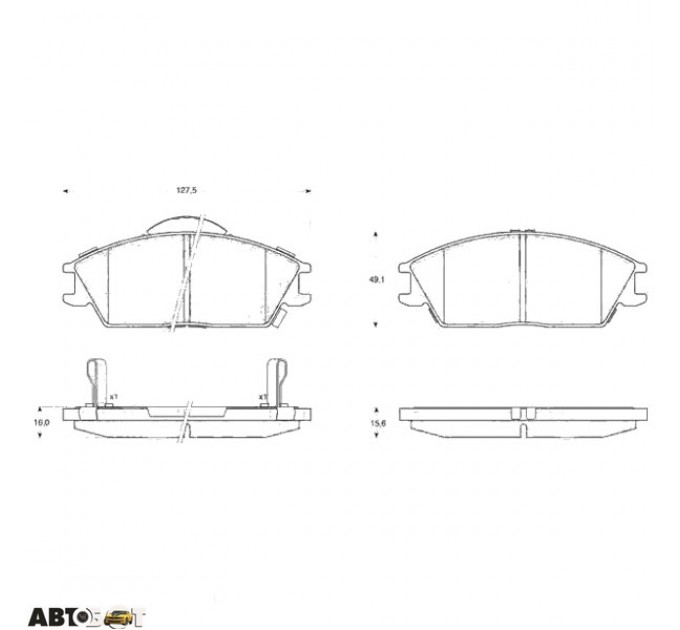 Тормозные колодки TRW GDB3331, цена: 1 599 грн.