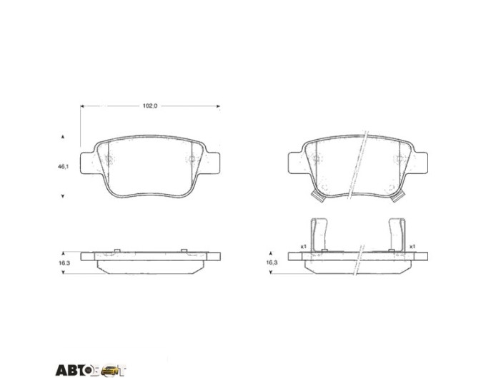 Гальмівні колодки TRW GDB3337, ціна: 2 496 грн.