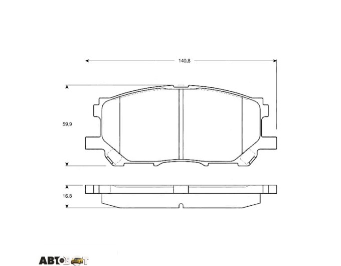 Гальмівні колодки TRW GDB3338, ціна: 3 418 грн.