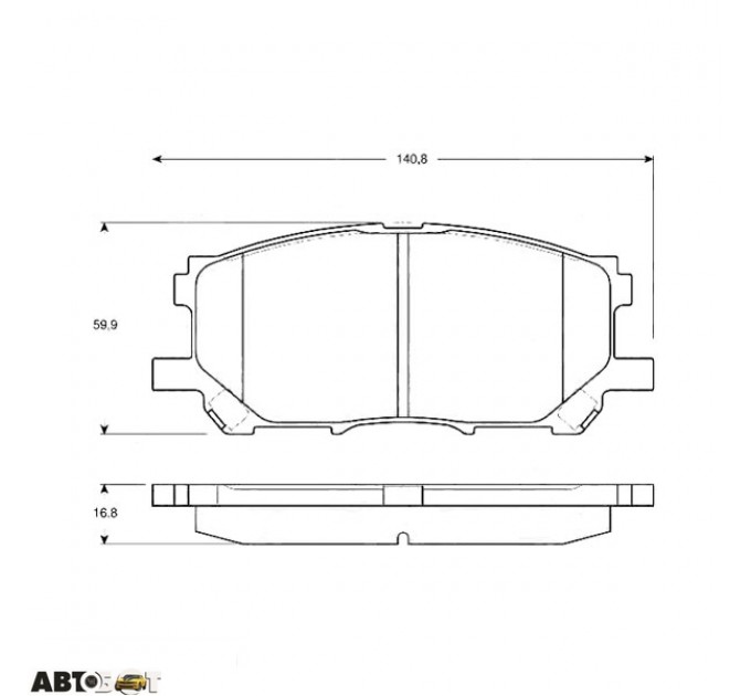 Тормозные колодки TRW GDB3338, цена: 1 861 грн.