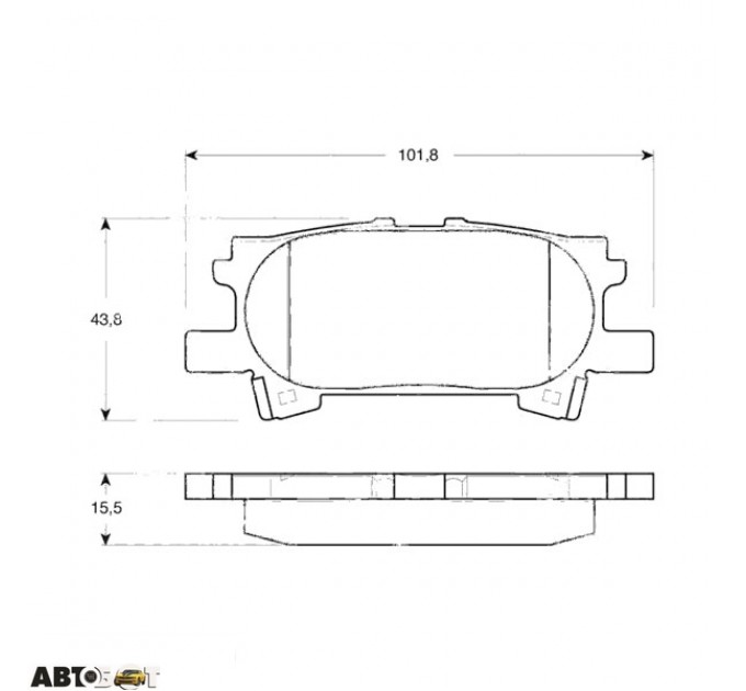 Тормозные колодки TRW GDB3339, цена: 1 157 грн.