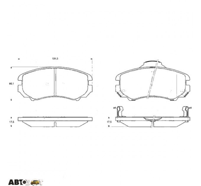 Гальмівні колодки TRW GDB3352, ціна: 1 582 грн.