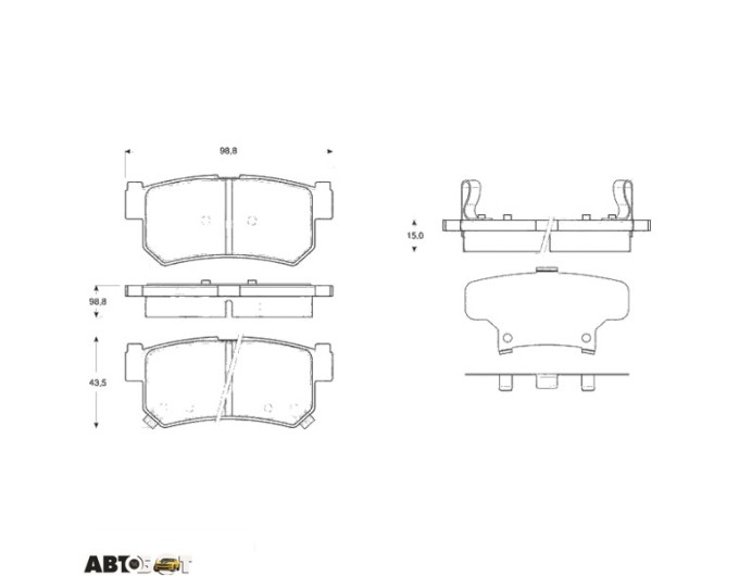 Тормозные колодки TRW GDB3366, цена: 2 496 грн.