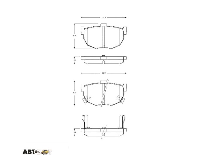 Тормозные колодки TRW GDB3368, цена: 2 408 грн.