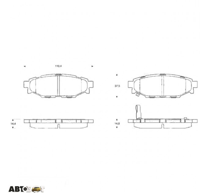 Тормозные колодки TRW GDB3373, цена: 1 256 грн.