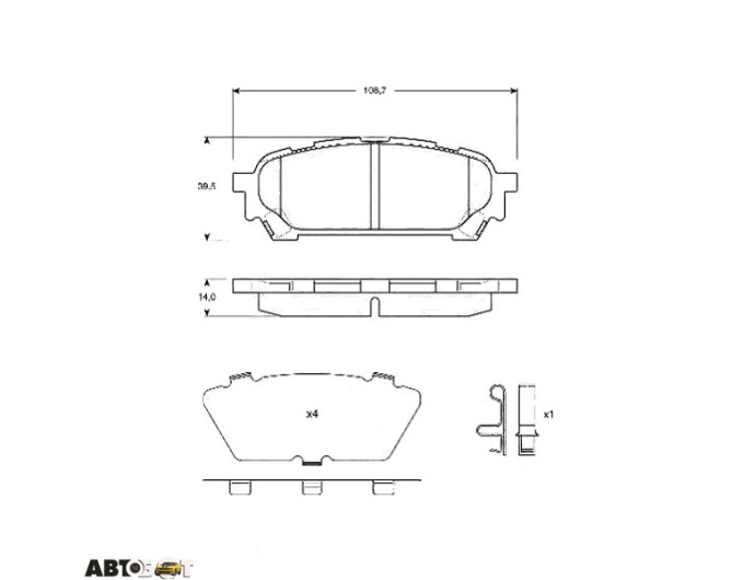 Тормозные колодки TRW GDB3395, цена: 2 710 грн.